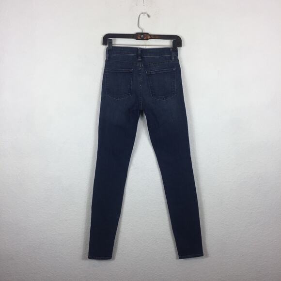 Frame Le Skinny De Jeanne Mid Rise Dark Wash Skinny Jeans Size 26 Y2K 90s - Picture 11 of 12